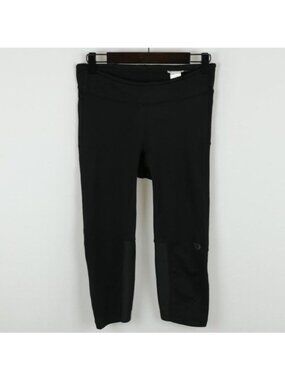 Pearl Izumi Women's Medium Black Mid Rise Tight Fit Crop Activewear Leggings